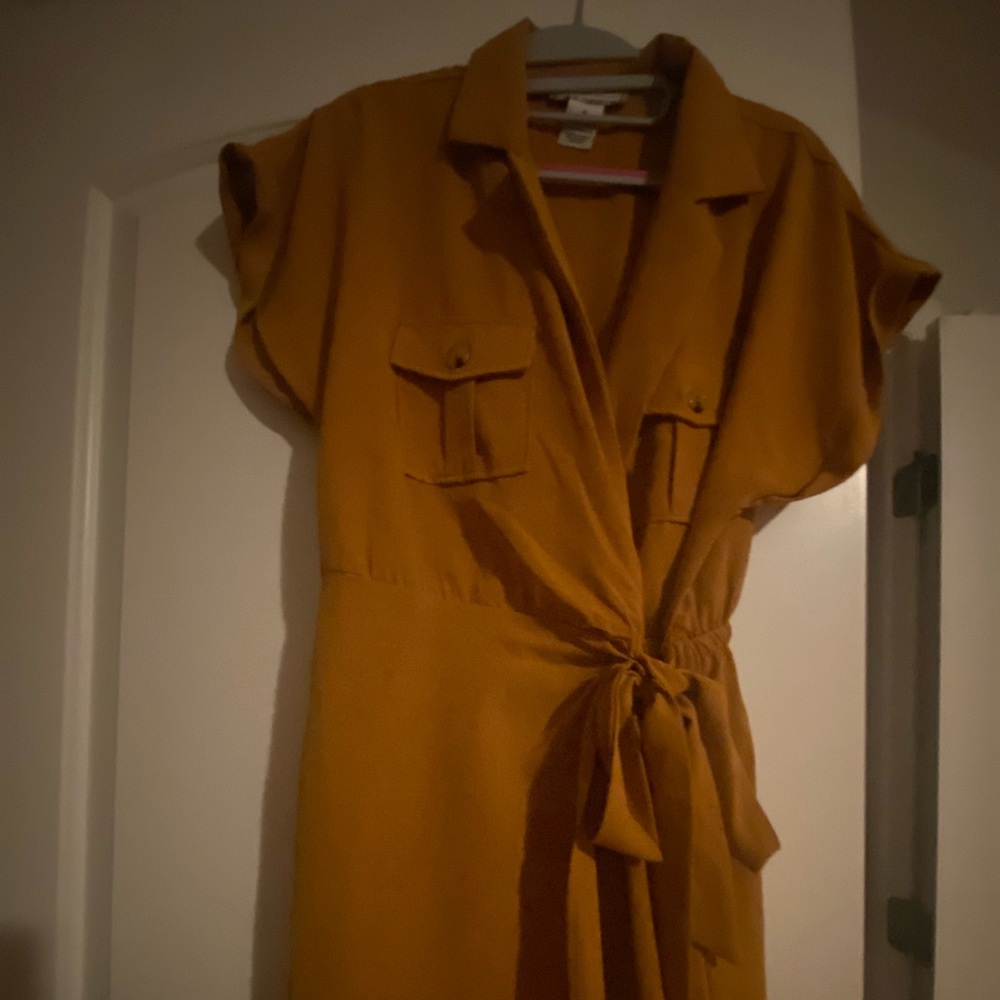 Fall Romper With Belt Size Medium
